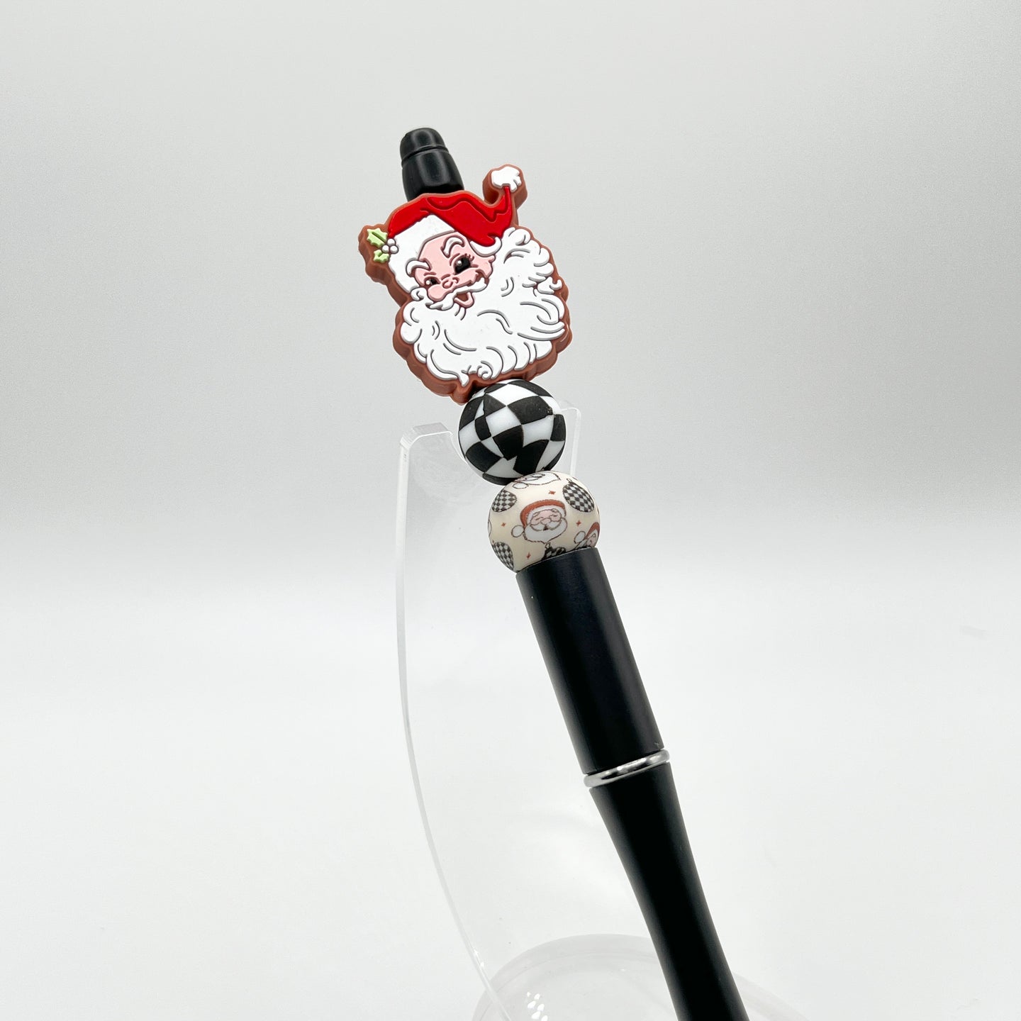 Red Retro Santa Plastic Pen